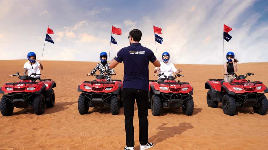 Dubai Desert Safari - Sandboarding, Quad Bike & BBQ Options - A short camel ride and a slower desert moment