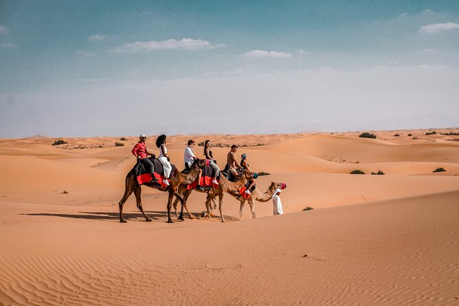Dubai Desert Safari Thrill: Camel Ride, Live shows, BBQ & Spirits - Tanoura, belly dancing, and fire performances