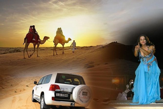 Dubai Desert Safari with BBQ, 3 Shows & Camel Ride at Majlis Camp - Sandboarding and the first taste of camp life