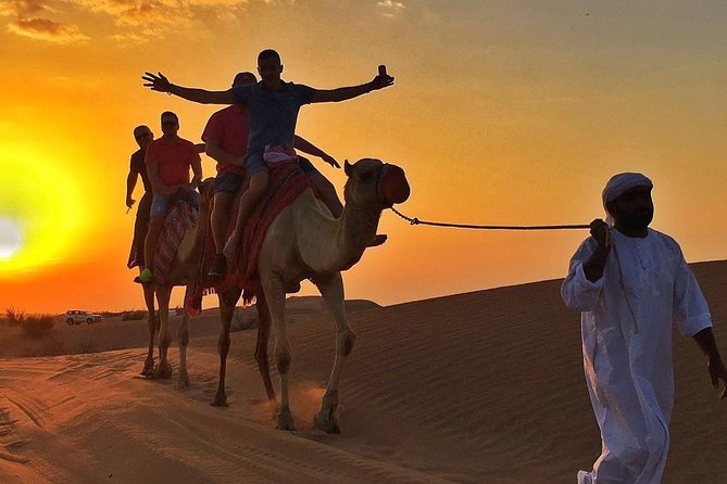 Dubai Desert Safari with BBQ And 4W Land Cruiser Dune Bashing Experience - Belly dancing, Tanoura, and the fire show