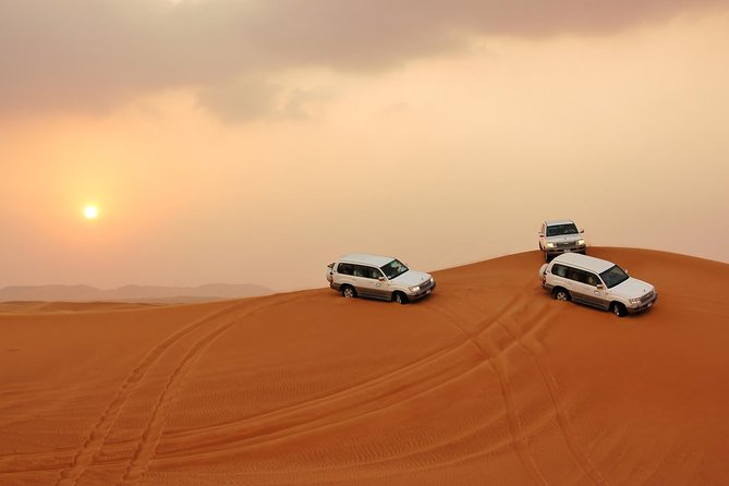 Dubai Desert Safari with BBQ Dinner, Camel Ride, and Shows - From Dubai hotels to the open dunes