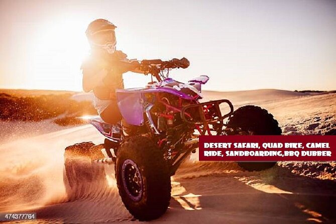 Dubai Desert Safari With BBQ, Quad Bike And Camel Ride - Dune bashing with a professional driver