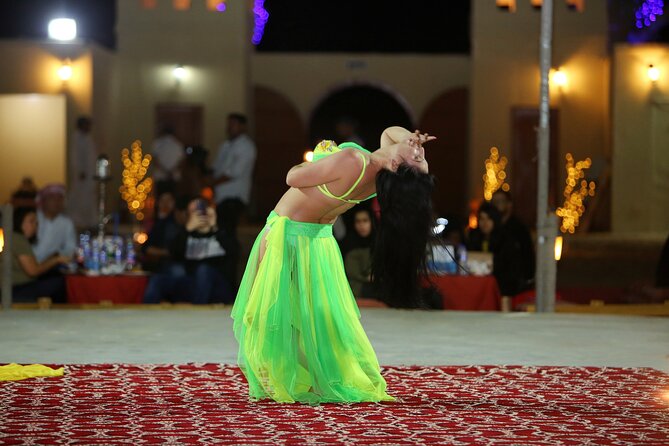 Dubai Desert Safari with Belly Dance, Fire Show and Tanura Show-The Full Package - Three shows fill the evening after dark