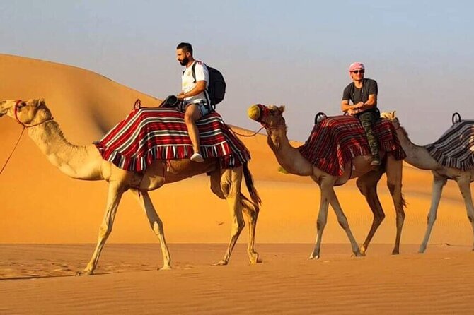 Dubai Desert Safari With Buffet Dinner Tour - Transport, timing, and group size