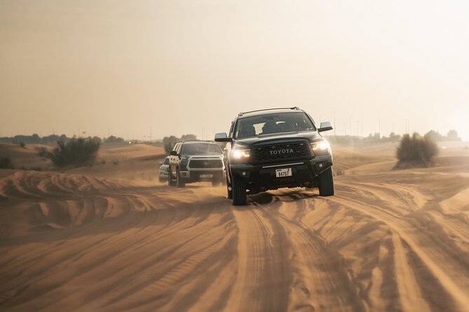 Dubai Desert Safari with Camel Ride, Sand surf, & BBQ Dinner - Shawarma, falafel, and the barbecue buffet