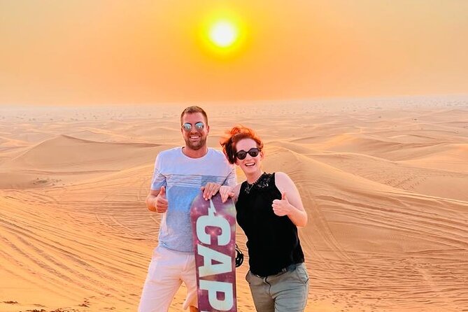 Dubai Desert Safari with Camel Ride, Sand surf, & BBQ Dinner - Guide service and the small-group promise