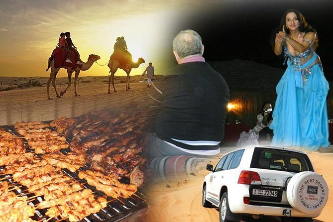 Dubai Desert Safari with Camel Ride, Show, BBQ and Transfers - The three-hour Majlis desert camp