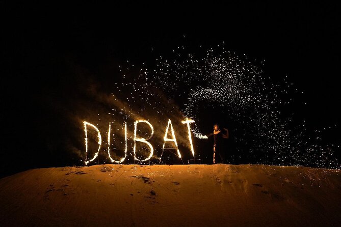 Dubai Desert Safari with Camel Riding, Sandboarding & Dinner - BBQ dinner with vegetarian and nonvegetarian choices