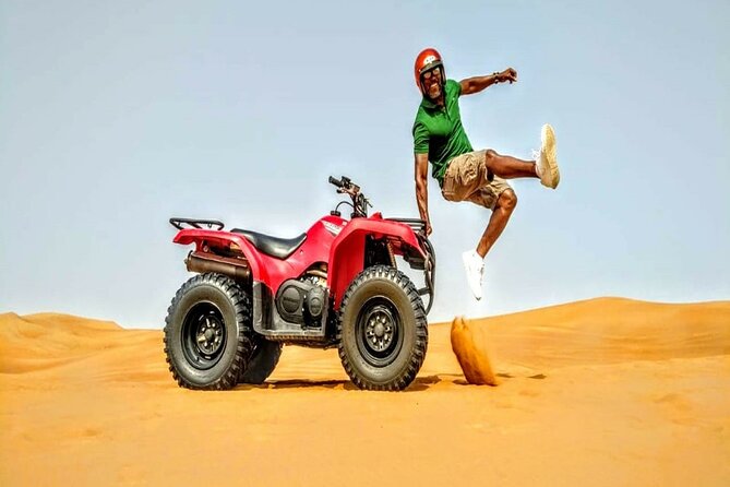 Dubai Desert Safari With Camp Activities and ATV Self Drive Quad Bike - Red dunes and a seven-hour evening away from Dubai