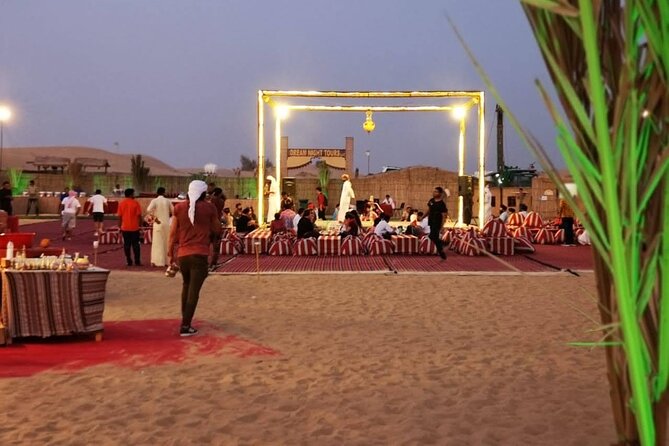 Dubai Desert Safari with Dune Bashing, Camel Ride, & BBQ Dinner - Lahbab and the tire-pressure stop