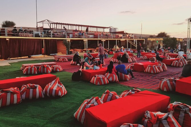 Dubai Desert Safari with Quad Bike, Camel Ride, Dinner and Show - Arriving at camp for dinner and shows