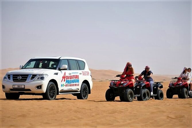 Dubai Desert Safari with Quad Bike, Dune Bashing, Camel Ride, Sand Boarding &BBQ - Key points to know before you book