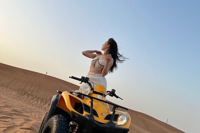 Dubai Desert Safari with Quad Bike, sandboarding, live show & BBQ - Why Lahbab makes this more than a quick desert stop