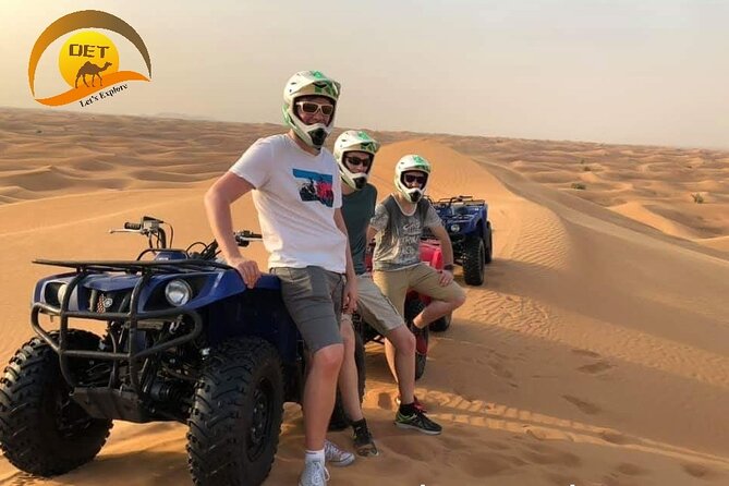 Dubai Desert Safari with Quad Bike, sandboarding, live show & BBQ - The 30-minute quad-bike ride at Lahbab