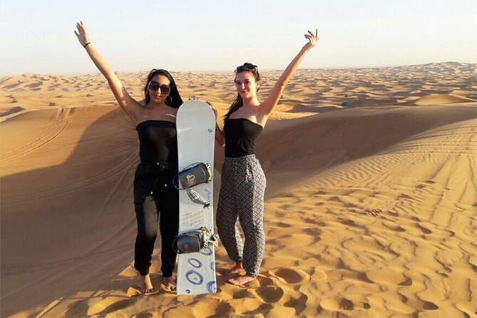 Dubai Desert Safari with Self Drive Quad Biking & Camel Riding - Sandboarding adds a simple, low-tech challenge