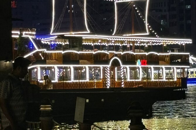 Dubai Dhow Cruise Dinner Al Seef Creek Multicusine - Timing, meeting point, and cancellation details