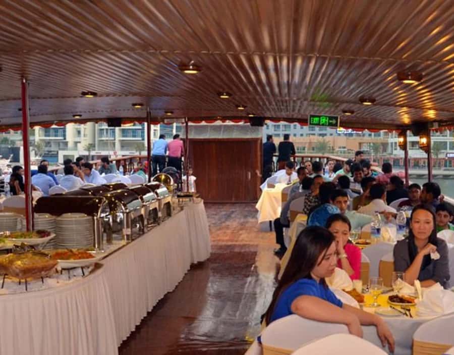 Dubai: Dhow Dinner Cruise on Creek or Marina with Live Shows - The sunset portion is the real highlight