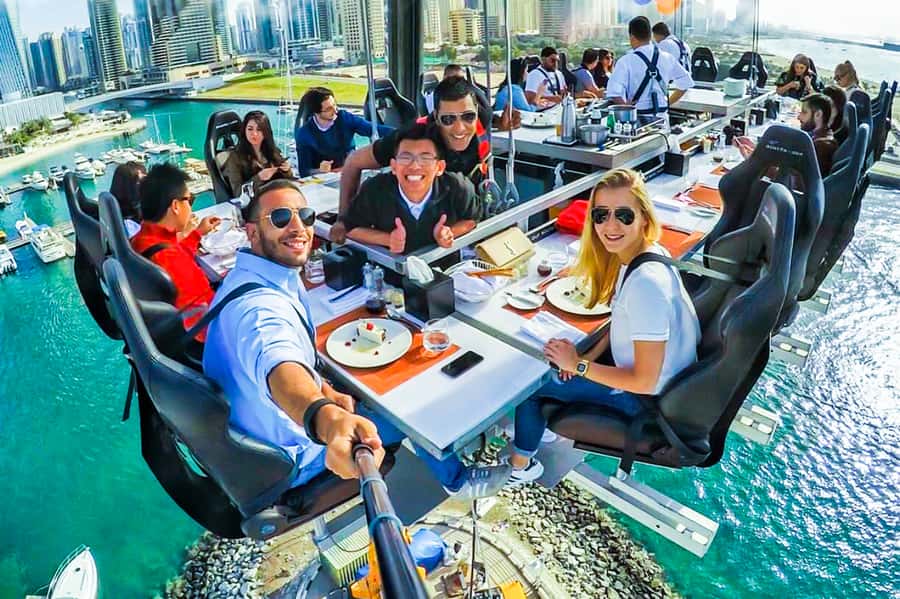 Dubai: Dinner in the Sky Experience - Arriving at Skydive Dubai in Mina Al Seyahi