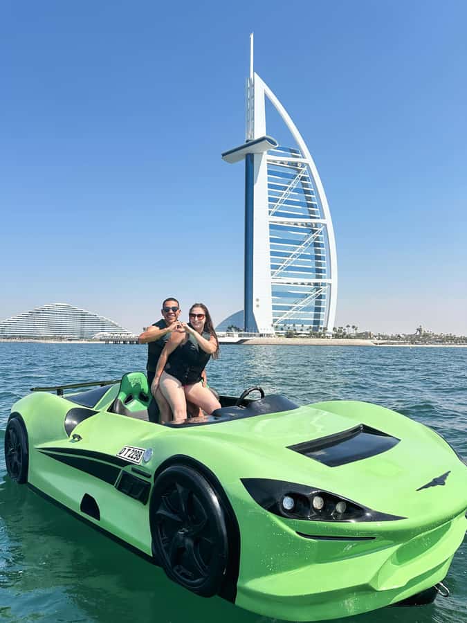 Dubai: Dubai Marina Jetcar Ride - Palm Jumeirah and Atlantis from the water