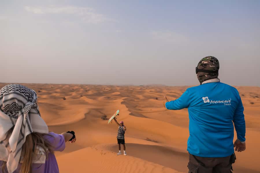 Dubai: Dune Buggy Desert Safari, Camel Ride & Sandboarding - Guides make a real difference