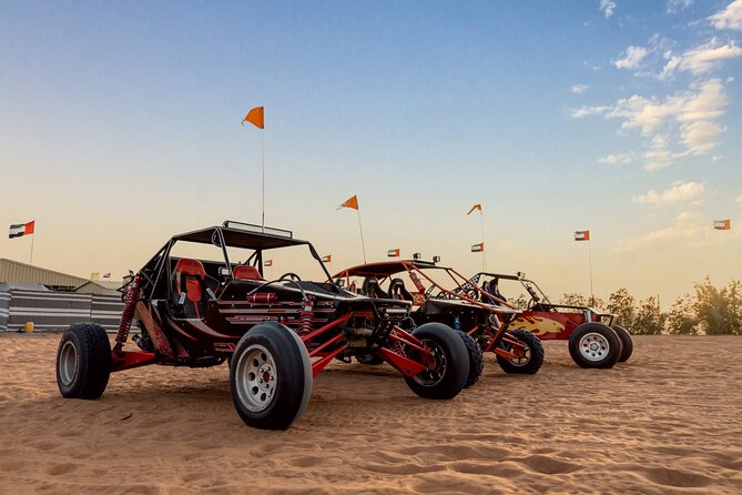 Dubai Dune Buggy Safari Tour in Red Dunes Options - Camel rides, dune bashing, and the camp option