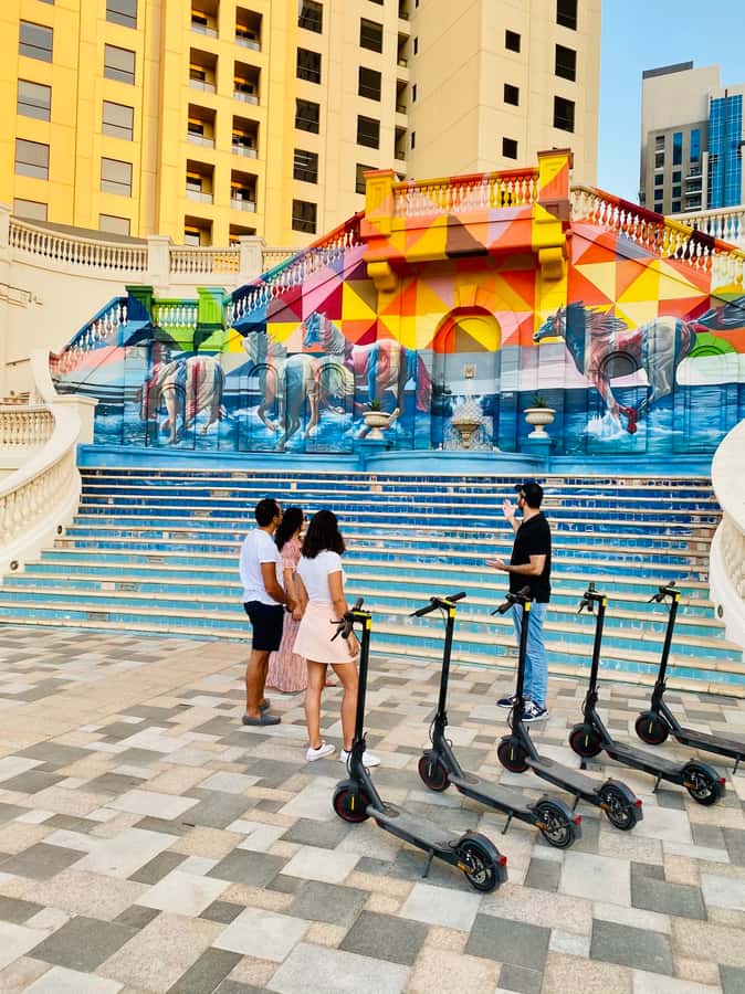 Dubai: E-Scooter Guided Tour of Marina, JBR & Bluewaters - Dubai Marina: skyscrapers, yachts, and the mini Manhattan feel