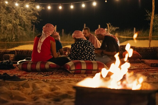 Dubai: Evening Camel Caravan, Bedouin Dinner at Al Marmoom Oasis - Flatbreads, luqaimat, and the three-course dinner