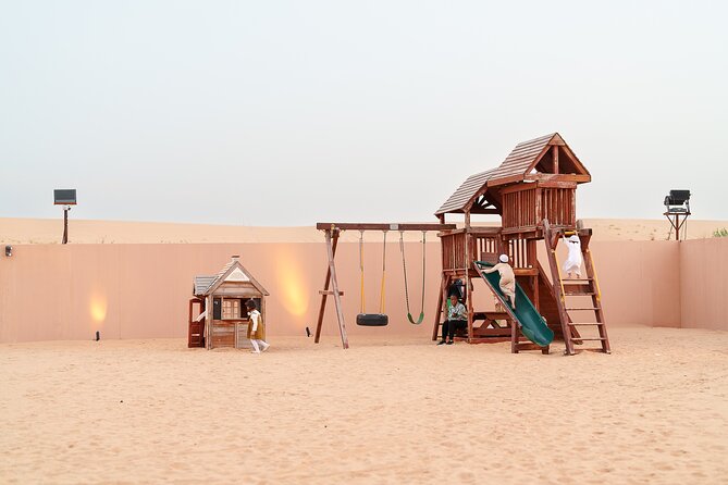 Dubai Evening Desert Safari BBQ Dinner & Transfer to Noble Camp - BBQ buffet, Arabic dishes, and unlimited soft drinks