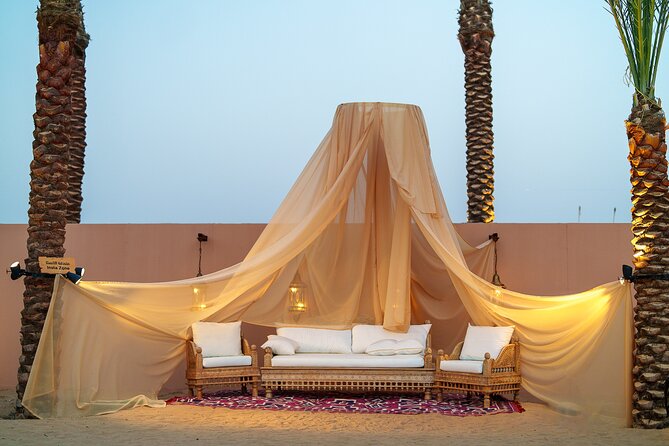 Dubai Evening Desert Safari BBQ Dinner & Transfer to Noble Camp - Lahbab’s red dunes and 45 minutes of dune bashing