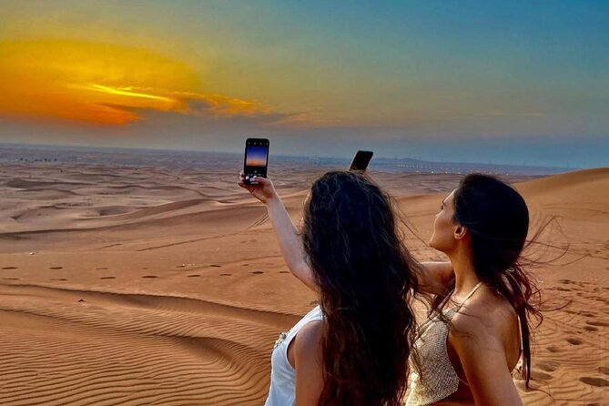 Dubai Evening Desert Safari With Transfers Dune Bashing & Dinner - Leaving Dubai for the Lahbab dunes