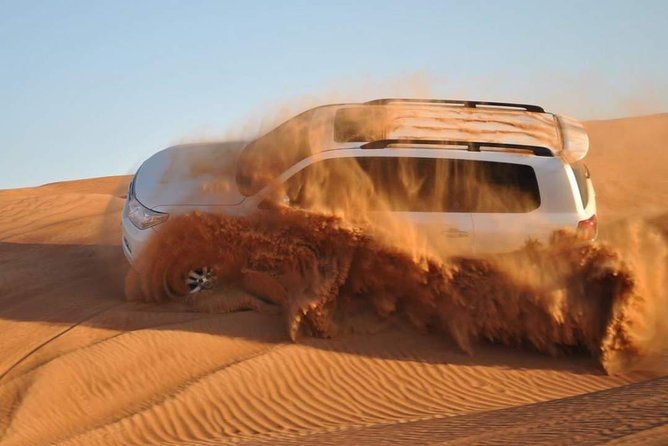 Dubai Evening Private 4x4 Desert Safari ,4 Live Shows, BBQ Dinner - Leaving Dubai for the Red Dunes