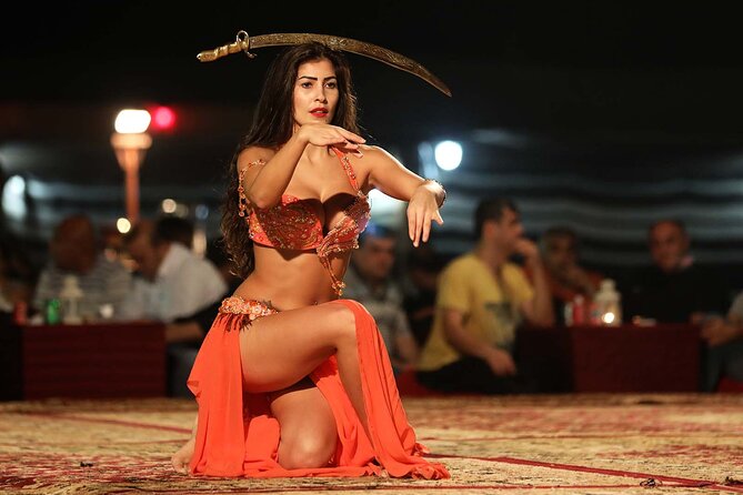 Dubai Evening Red Dune Safari at Lahbab - The Bedouin-style camp after dark