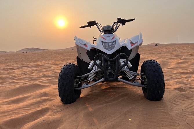 Dubai Evening Red Dune Safari With 30 Mins ATV, BBQ, Live Shows - Red-dune driving and the photo stop