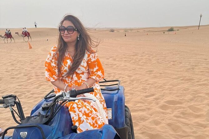 Dubai Evening Safari With Quad Biking VIP BBQ 10 Show Camel Ride - A full afternoon in Lahbab’s red dunes