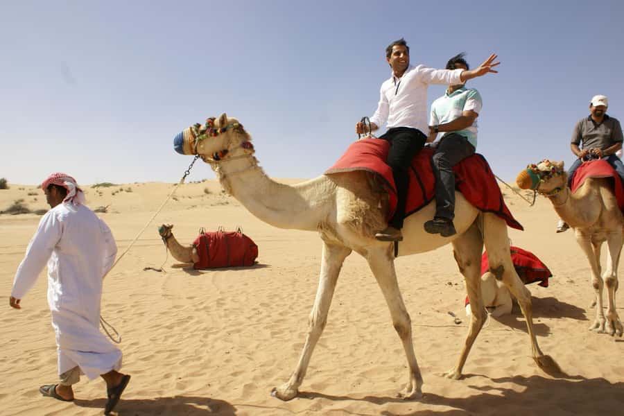 Dubai: Evening Tour with Quad Biking, Camel Ride, and BBQ - A short camel ride with a traditional feel