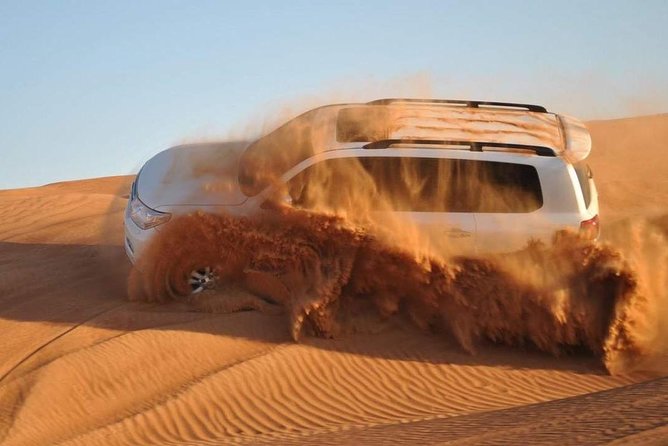 Dubai Evening4x4Desert Safari BBQ Dinner,4 Live Shows,Camel Ride - Key points at a glance