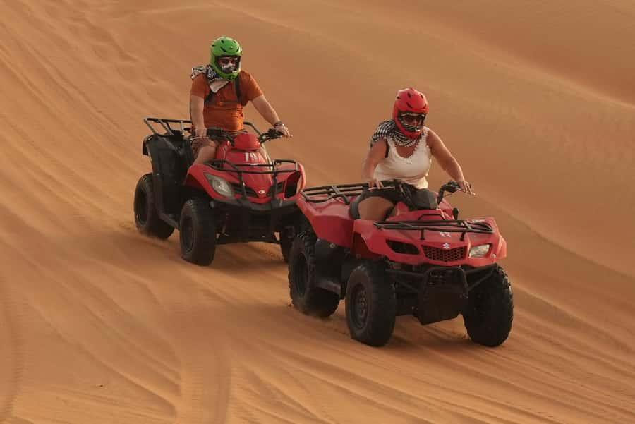 Dubai: Experience 60 Minutes Quad bike & BBQ Dinner - Key points at a glance