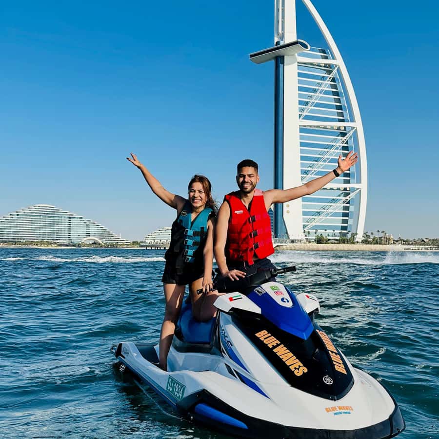 Dubai: Experience Jet Ski to Burj Al Arab +PICTURES & VIDEOS - Burj Al Arab from the Arabian Sea