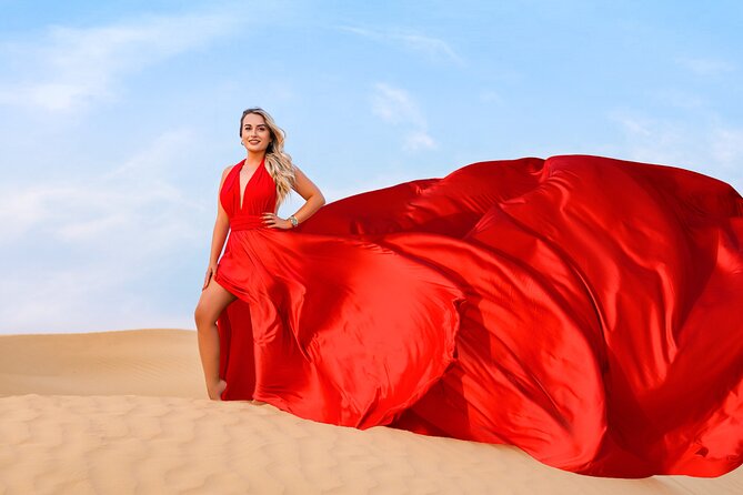 Dubai Flying Dress Private Photoshoot in the Desert - Key points to know before booking