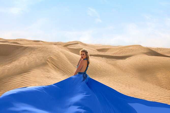 Dubai Flying Dress Private Photoshoot in the Desert - Private pickup and the ride to the dunes