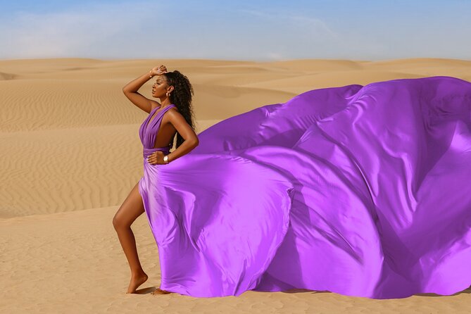 Dubai Flying Dress Private Photoshoot in the Desert - How the one-hour photo session works