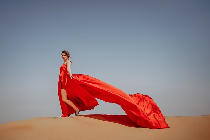 Dubai: Flying Dress with Photography and Exciting Dune Activities - Leaving Dubai for the Lahbab dunes
