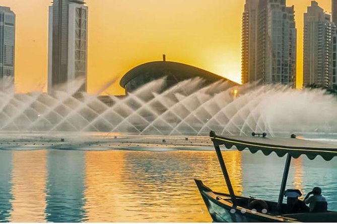 Dubai: Fountain Show and Burj Lake Ride by Traditional Boat - Timing, meeting point, and what to bring
