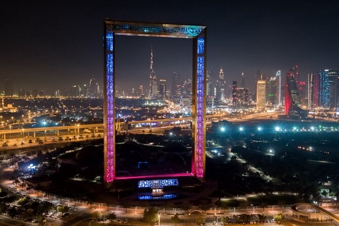 Dubai Frame Admission Tickets - Riding up to the 150-meter Sky Deck
