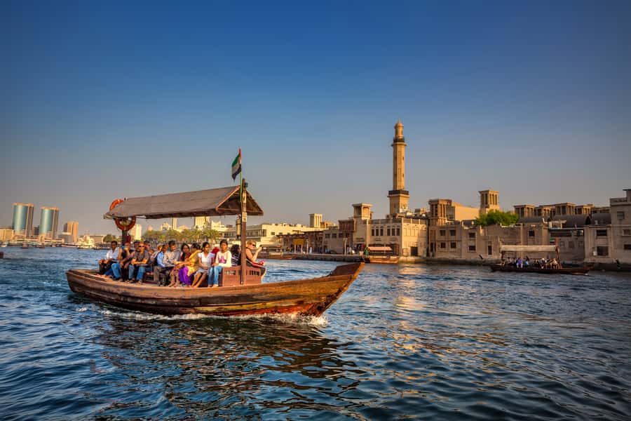 Dubai: Frame Tickets, Creek, Souks & Blue Mosque Guided Tour - Price, transport, and overall value