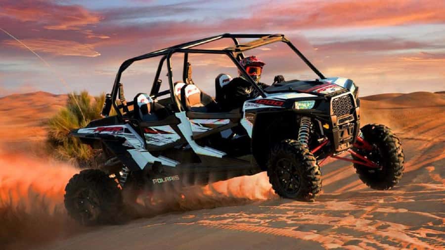 Dubai: Guided Dune Buggy Driving Experience in the Desert - Following the guide across the desert