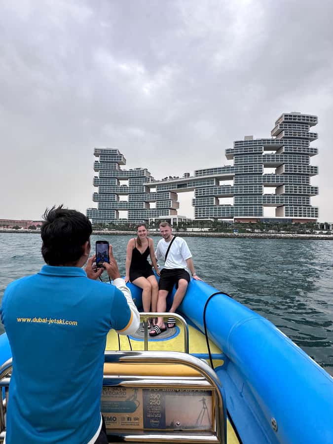 Dubai: Guided Speedboat Tour with City Sights & Ice Cream. - First stop: Burj Al Arab up close