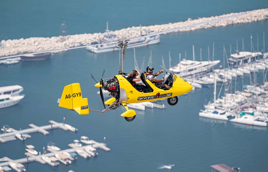 Dubai: Gyrocopter Introductory Flight - The flight route from Dubai Marina to Burj Al Arab