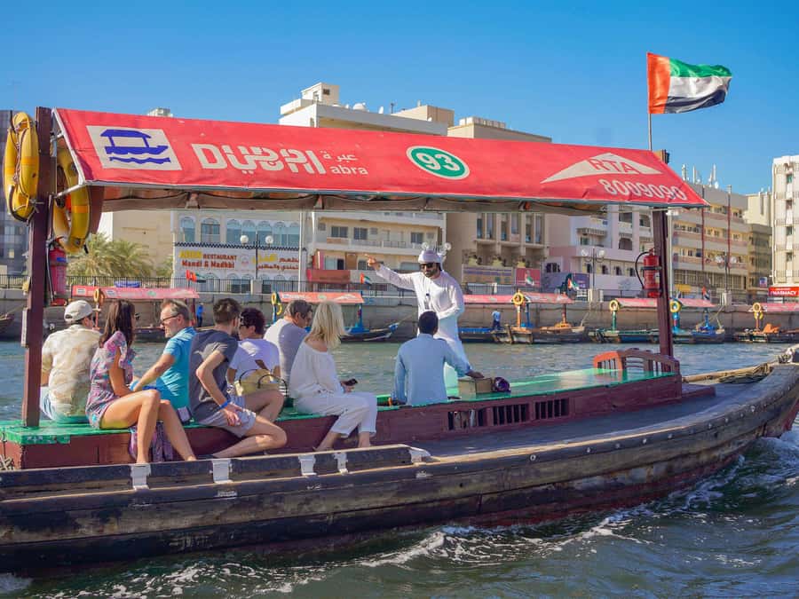 Dubai: Half-Day City Tour with Blue Mosque, Creek, and Souks - Crossing Dubai Creek by abra