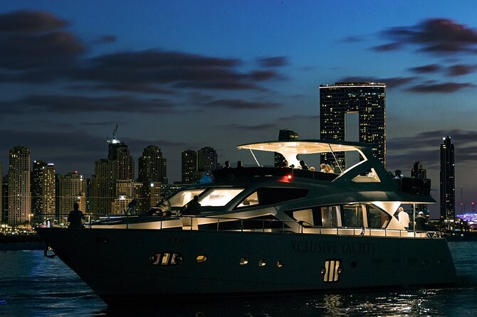 Dubai Harbour Luxury Yacht Tour with BBQ & Drinks - Dubai Marina puts the skyline in motion